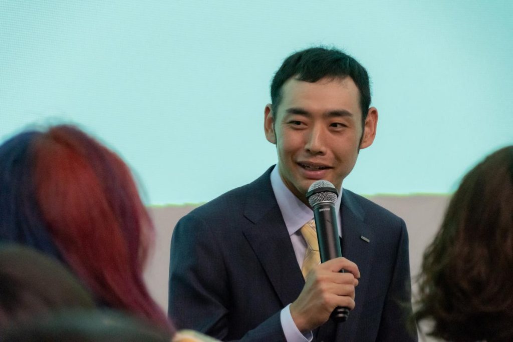 パラアスリートの十川裕次さん（オムロン太陽株式会社）