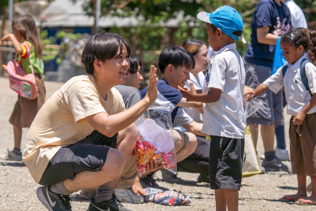 日本財団ボランティアセンターが派遣した学生ボランティア